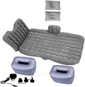 Inflatable Car Air Mattress Back Seat Bed with Air Pump,Thickened Portable Car Travel Sleeping Camping Air Mattress Blow Up Bed for Car Universal SUV