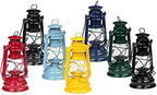 Feuerhand Outdoor Kerosene Fuel Lantern, German Made Weather Resistant Baby Special 276 Galvanized Hurricane Lamp for Camping or Patio, 10 Inches, Telemagenta
