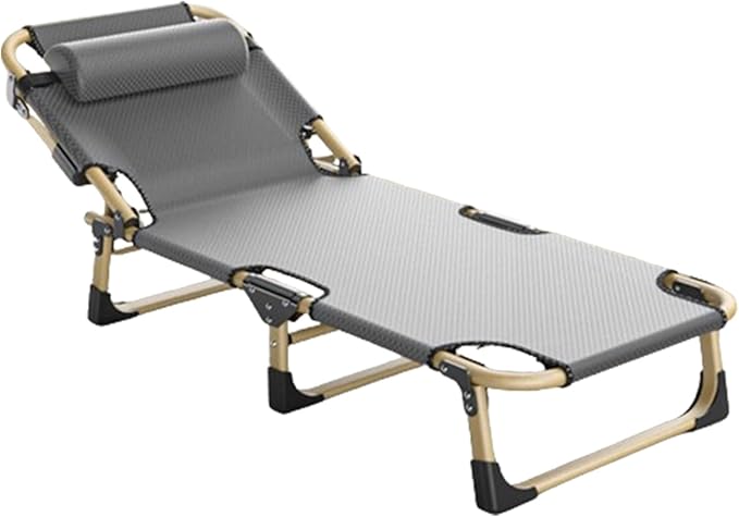 Camping Cot, Portable Folding Outdoor Bed, 5-Position Folding Chaise Lounge Chair, Portable Sleeping Cot For Travel Outdoor Office Indoor Fishing (Color : A1, Size : 193x68x30cm)