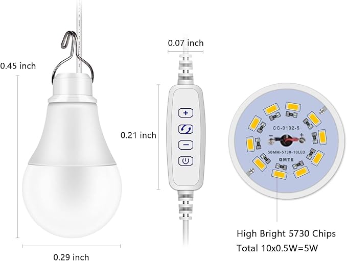 Apowking Bulbs R100 Power Bank Station, R100 Power Bank Power Station Generator Led Light Portable Emergency Lighting, Easy to use