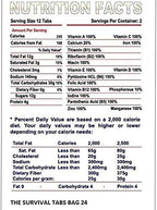 Emergency Food Supply - 10 Days Survival Food for Emergency Situation - Gluten Free and Non-GMO 25 Years Shelf Life (120 tabs - Chocolate)