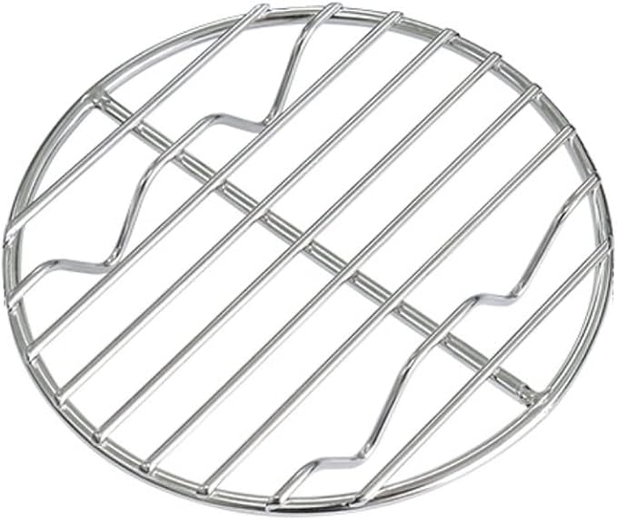 CAMPINGMOON φ4.9-inch Round Stainless Steel Cooking Grid Grill Fits for Backpacking Pocket Stove W13