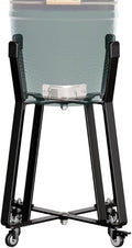 IDZO Grill Rolling Cart for BGE Minimax & Kamado Joe Junior 18", Grill Stand with Heavy-Duty Locking Caster Wheels, Powder-Coated Charcoal BBQ Base, Outdoor Cooking Accessories