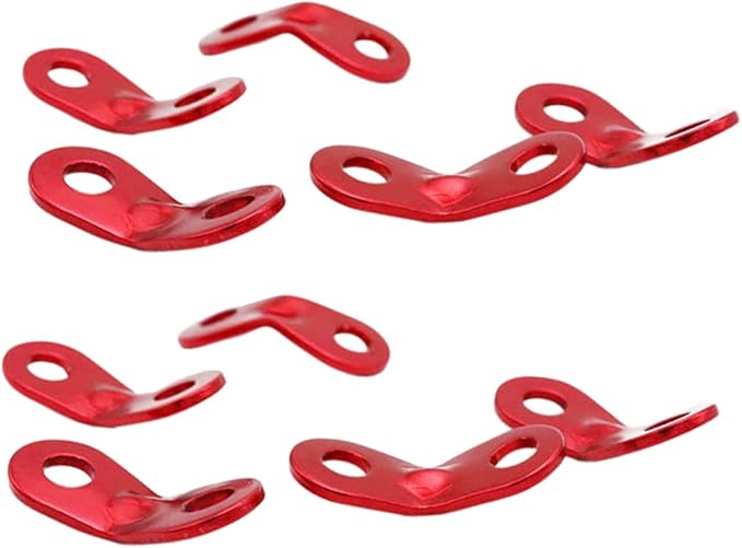 20pcs Tent Wind Rope Buckle Camping Tent Accessories Outdoor Rope Fastener Aluminum Alloy Buckle Easy Adjustment for Camping Hiking Backpacking