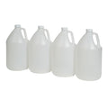 FastRack 4-Pack 1 Gallon Water Bottle Plastic Jug Container with Lid | White Food Grade Gallon Water Jug, BPA-Free, Leak-Proof Pitcher With Lid Fermentation, Brewing, Storage & More