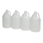 FastRack 4-Pack 1 Gallon Water Bottle Plastic Jug Container with Lid | White Food Grade Gallon Water Jug, BPA-Free, Leak-Proof Pitcher With Lid Fermentation, Brewing, Storage & More