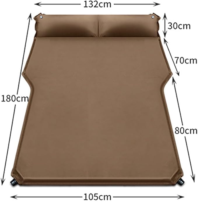 Car Inflatable Mattress for Toyota Sequoia 2023-2024 Portable Air Sleeping Bed with Pillow Camping Travel Cot Inflatable Trunk Sleeping Pad,Grey1