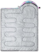 Kids Sleeping Bag for Boys Girls,Rocket Moon Print-Lightweight Warm Portable Outdoor Indoor-Waterproof Cold Weather Resistant Sleeping Bag for Camping Hiking