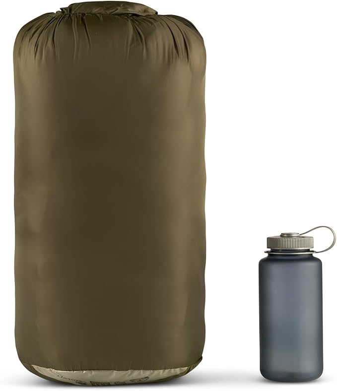 Kelty Wayback Flannel Lined Sleeping Bag, Built in Blanket, Traditional Rectangle Shape, Organic Flannel Cotton Liner, Dual Locking Slide Zips