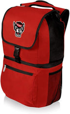 PICNIC TIME NCAA NC State Wolfpack Zuma Backpack Cooler - Soft Cooler Backpack - Lunch Cooler, (Red)