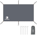 Hikeman Tent Footprint - Waterproof Camping Tarp, Heavy Duty Tent Floor Saver, Ultralight Ground Sheet Mat for Hiking, Backpacking, Hammock, Beach - Storage Bag Included(PU3000mm,140 * 210CM)
