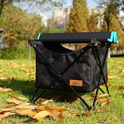 Outdoor Foldable Table with Storage Bag Aluminum Outdoor Picnic Folding Table Camping Desk with Waterproof Tableware Cloth