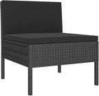 Patio Chairs 3 pcs with Cushions Poly Rattan ,Garden Chairs,Furniture Set,Outdoor Chairs,Lawn Chairs,Balcony Chairs,Study Chair,Camping Chair,for Dining Room,Living Room,Study Room,Garden,Black