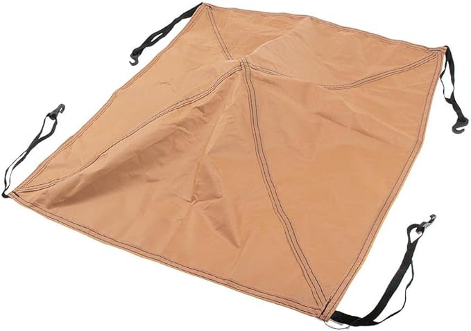 Accessory Lightweight Tarp Fits 3-4 Person Automatic Tent for Backpacking Travel Hiking, Orange, 56cm