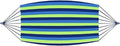 Canvas Single Hammock Thick Durable Striped Indoor Courtyard Camping Swing Chair Hammocks Home Outdoor Furniture(Coffee-L-260X150CM)