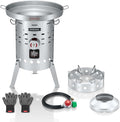 Concord Stainless Steel El Grande Comal Stove. 220,000 BTU Single Propane Outdoor Burner (El Grande Stove + Comal)