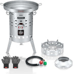 Concord Stainless Steel El Grande Comal Stove. 220,000 BTU Single Propane Outdoor Burner (El Grande Stove + Comal)