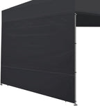 Joramoy Canopy Tent Sidewalls for 12×12 Pop Up Canopy, Instant Canopy SunWall with Waterproof and UV Protection Layer, Straight Leg Canopy Shade Wall, 1 Pack Sidewall Only(Black)