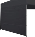Joramoy Canopy Tent Sidewalls for 8×8 Pop Up Canopy, Instant Canopy SunWall with Waterproof and UV Protection Layer, Straight Leg Canopy Shade Wall, 1 Pack Sidewall Only(Black)