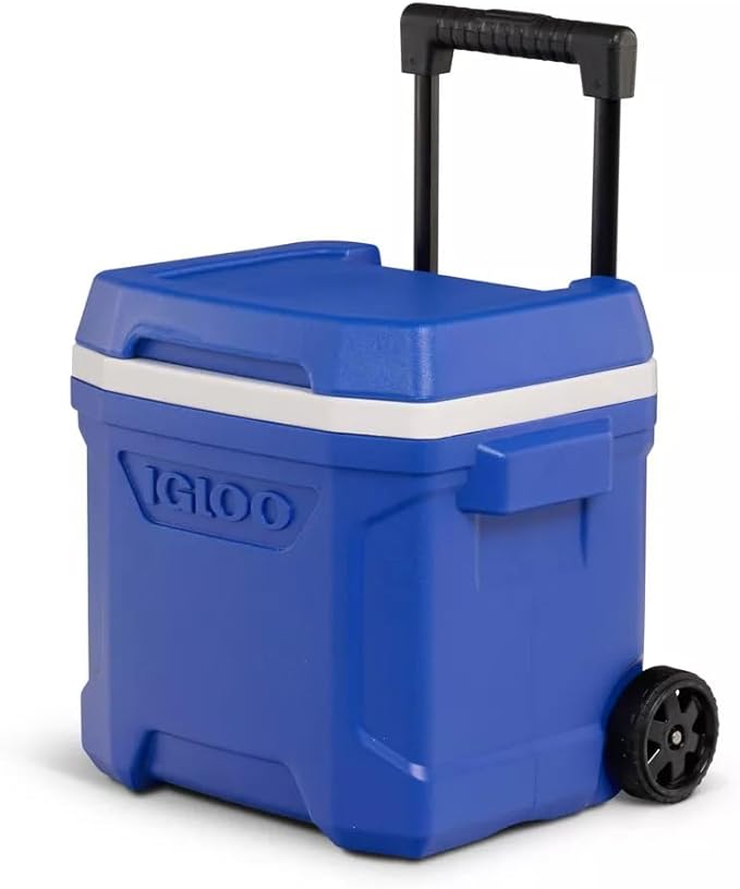 Igloos Profile II 16-Quart Wheeled Cooler with Telescoping Handle, THERMECOOL Insulation, 24-Can Capacity