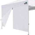 Eurmax USA Instant Canopy SunWall Canopy Middle Zipper Wall for Easy Entry and Exit Sidewall for Pop Up Canopy Tent,1 Pack Sidewall Only (10Ft×5.6Ft,Ivory White)
