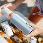 TILUCK Skinny Can Cooler for Slim Beer & Hard Seltzer, Stainless Steel, Doucle-Walled Stainless Steel Insulated Slim Cans, Standard 12 oz (Glitter Sky)