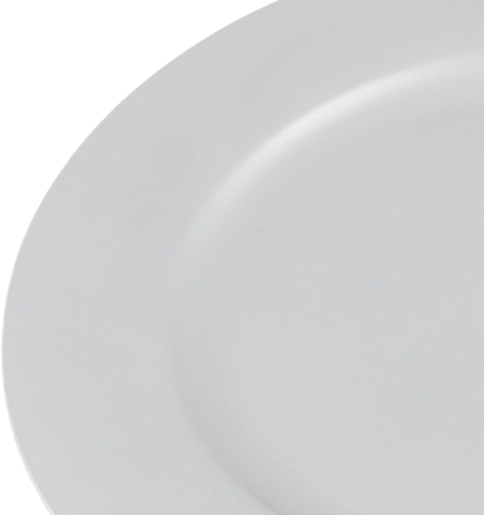 100 Pcs Charger Plates Bulk, 13 Inch Round Charger Plates Set, Table Decoration Dinner Tray for Wedding Party Baby Shower (Silver)