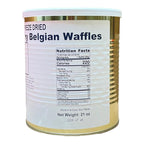 Military Surplus Freeze-Dried Strawberry Belgian Waffles – 9 to 10 Waffles per #10 Can (21 oz) – 25+ Year Shelf Life – Ready to Eat or Rehydrate – Made in USA – Long-Term Emergency Survival Food, Camping & Prepping