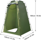 Lixada Outdoor 6FT Quick Set Up Privacy Tent, Toilet, Camp Shower, Portable Changing Room for Camping Shower Biking Toilet Beach