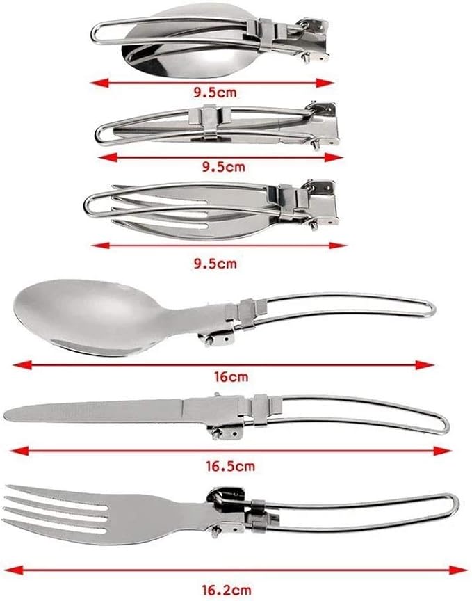 Camping Cookware Kit with Stove Outdoor Cooking Set with Knife Fork Spoon Outdoor Pot Travel Tableware Kitchen Hiking Picnic BBQ
