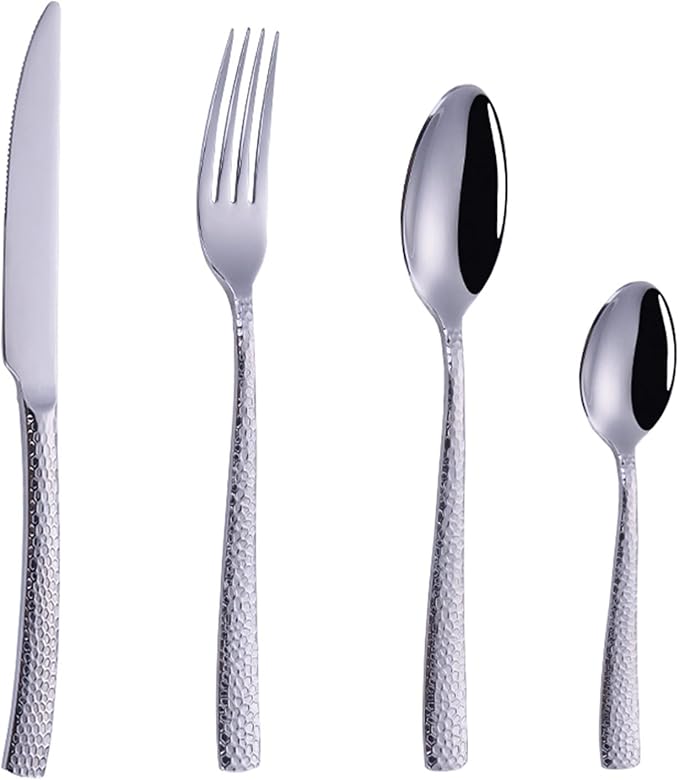 Flatware Sets 4pcs/Set Golden ?Portable Stainless Steel Cutlery Complete of Dining Tableware Kitchen Gadget Sets Dinner Forks Knives Spoon