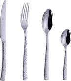 Flatware Sets 4pcs/Set Golden ?Portable Stainless Steel Cutlery Complete of Dining Tableware Kitchen Gadget Sets Dinner Forks Knives Spoon