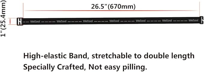 Weltool Elastic Headlamp Strap Replacement Headband for Most Black Diamond Petzl Energizer Pelican Fenix Headlamps 1”Width Comfortable Band