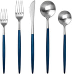 Bento Box Bento Lunch Box Container Bento Boxes Men Adults Adult with Cutlery for Women Stainless Steel Pot Stove Set Outdoor Camping Tableware Included(Blue Silver-10Set50Pcs)