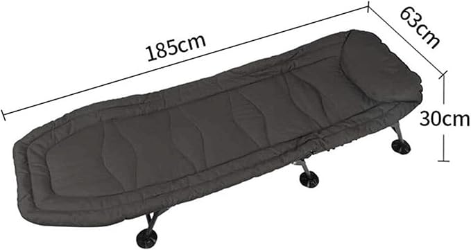 Portable Folding Bed 5-Position Adjustable Backrest Cots for Camping Load 264lbs Folding Camping Bed Reclining Chaise