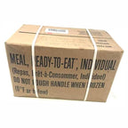 MRE Meals Ready to Eat A Or B case 2026, 2027 inspection. Genuine Military US surplus emergency food bulk supply full box with heater