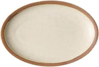 Camping Plates Oval Ceramic Dinner Plate Household Salad Plate Ceramic Tableware Restaurant Kitchen Appetizer Plate Dessert Plate Decorative Plate(Large)