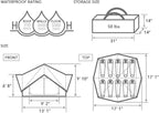 DOD Tsuku Base Tent – Spacious All-Season Family Tent with Canvo™ Cooling Fabric | Easy One-Person Setup | Expandable with Uchi & Awning Attachments