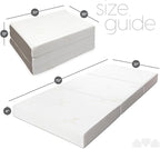 Milliard Trifold Mattress, Cot Size, 4 inch, Portable Foldable Mattress Cot with Medium Firm Foam, Washable Cover, Tri-Folding Floor Bed, Fold Up Guest Bed, RV Travel, Camping, 75" x 31”