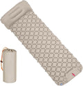 QINGFAN Outdoor Camping Inflatable Mattress Sleep Pad with Pillows Travel Mat Folding Bed Light Weight Air Cushions