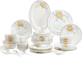 European Chopsticks Bone China Tableware Set Dishes Set 58 Pieces
