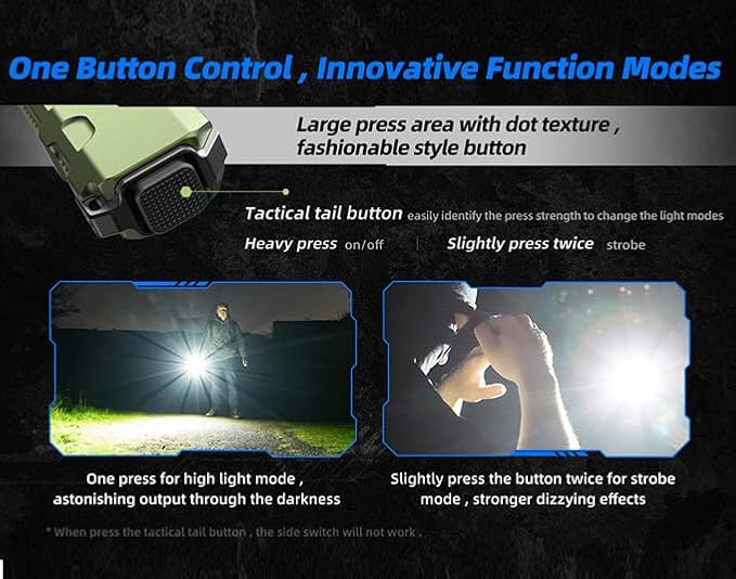 JETBeam E26 UV Kunai 1800 Lumens EDC Flat Flashlight,Rechargeable Compact Pocket Light Combines White Light,1300 mW UV Flashlight,and Green Beam (Military Green, SFT40-1800LM - 11000cd)