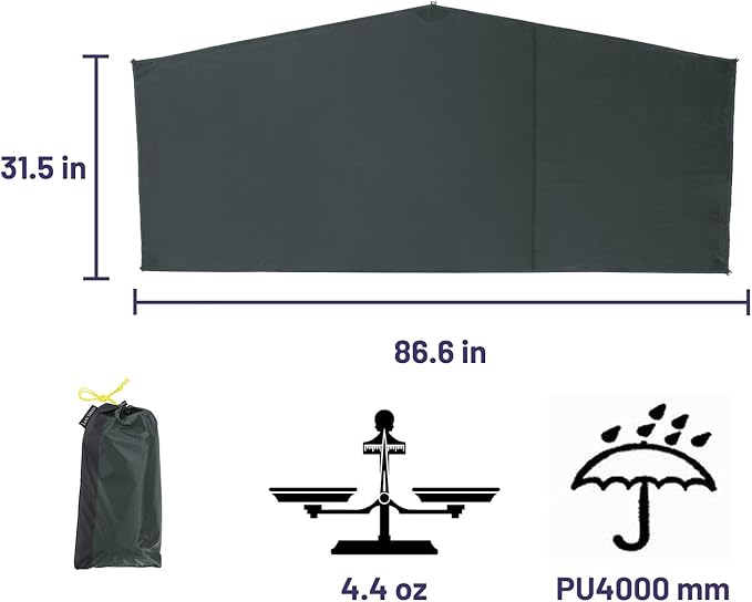 LANSHAN Ultralight Tent 3-Season Backpacking Tent for 1-Person or 2-Person Camping, Trekking, Kayaking, Climbing, Hiking