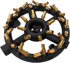 Outdoor Gas Stove with 32 Brass Tips -Jet Burner Perfect for Camping, Turkey Frying, and More! GB-32 LP(Propane Gas 32 Tips)