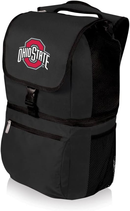 Picnic Time NCAA Zuma Backpack Cooler, Black, 20 Liters