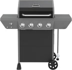 Megamaster 4-Burner Propane Gas Grill with Side Tables & 2 Hooks, 44,000BTUs, 566.92 sq.in Cooking Space, Perfect for Outdoor Cooking & Grilling, BBQs, Backyards, Tailgating, 720-1093B
