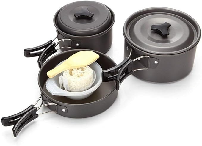 Barbecue Tableware Set Pot Outdoor Supplies Pot Set Camping Set Pot Outdoor Field Tableware Pot Set
