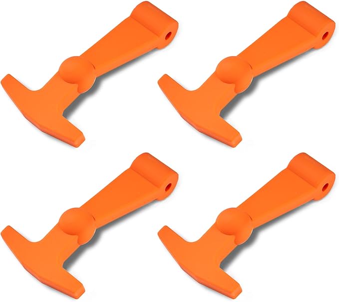 4Pack Cooler Latches Replacement for Yeti, RTIC Related Coolers,Premium Durable Rubber T- Latches Compatible with Yeti, RTIC Cooler Accessories