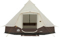 CORE 6 Person Bell Tent with LED Lights | Spacious Family Lighted Tent with Carry Bag for Camping, Glamping, and Backyard Adventures