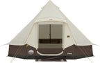 CORE 6 Person Bell Tent with LED Lights | Spacious Family Lighted Tent with Carry Bag for Camping, Glamping, and Backyard Adventures